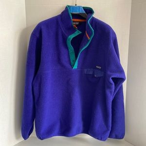 80’s vintage Patagonia Synchilla fleece Snap T pullover size XL